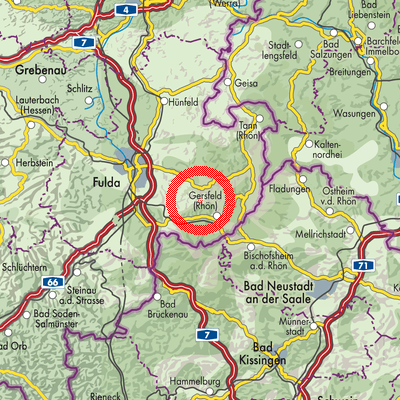 Landkarte Poppenhausen