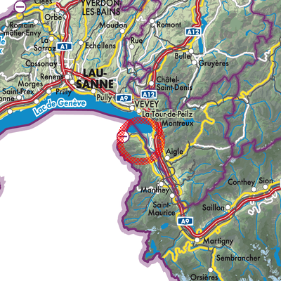 Landkarte Port-Valais