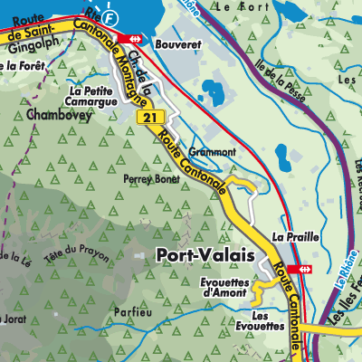Übersichtsplan Port-Valais