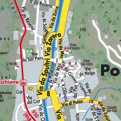 Stadtplan Poschiavo