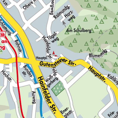 Stadtplan Pottenstein