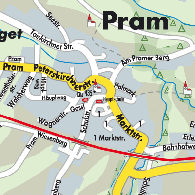 Stadtplan Pram