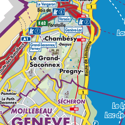 Übersichtsplan Pregny-Chambésy
