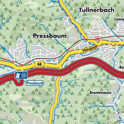 Übersichtsplan Pressbaum