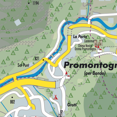 Stadtplan Promontogno