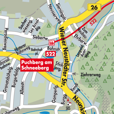 Stadtplan Puchberg am Schneeberg