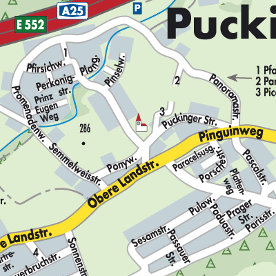 Stadtplan Pucking