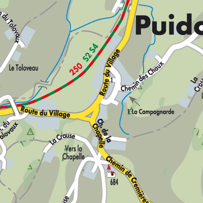 Stadtplan Puidoux