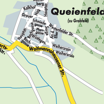 Stadtplan Queienfeld