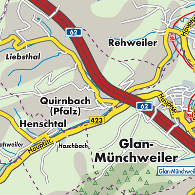 Übersichtsplan Quirnbach/Pfalz