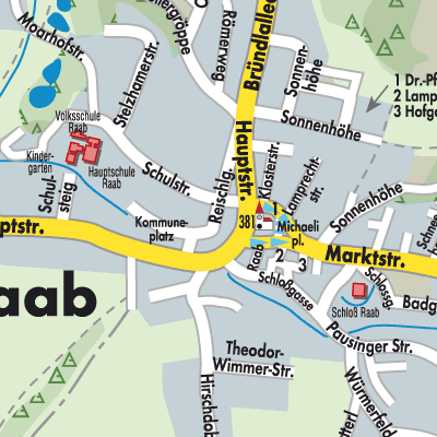 Stadtplan Raab