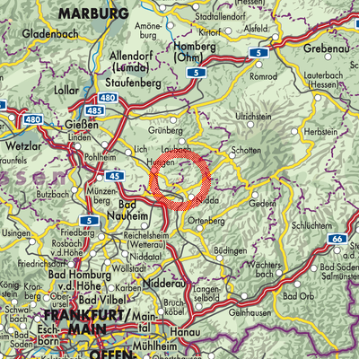 Landkarte Rabertshausen