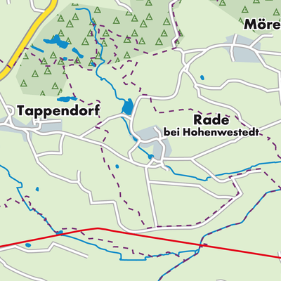 Übersichtsplan Rade b. Hohenwestedt