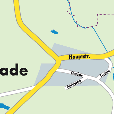 Stadtplan Rade