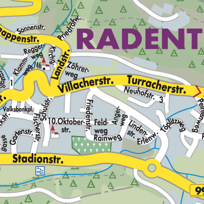 Stadtplan Radenthein