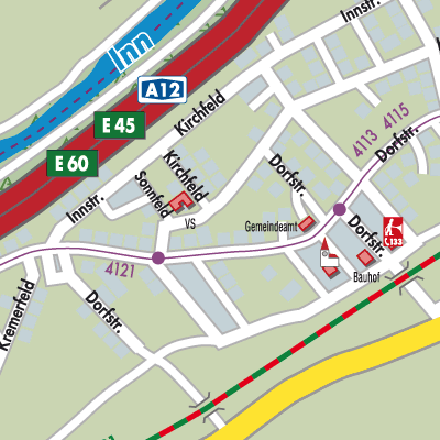 Stadtplan Radfeld