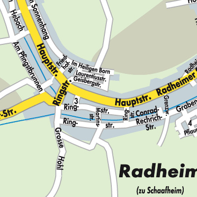 Stadtplan Radheim