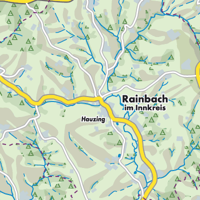 Übersichtsplan Rainbach im Innkreis