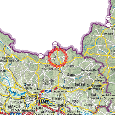 Landkarte Rainbach im Mühlkreis