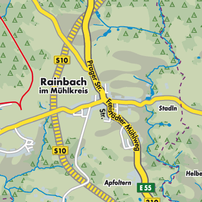 Übersichtsplan Rainbach im Mühlkreis