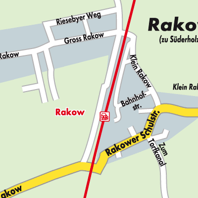 Stadtplan Rakow