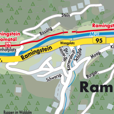Stadtplan Ramingstein
