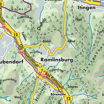 Übersichtsplan Ramlinsburg