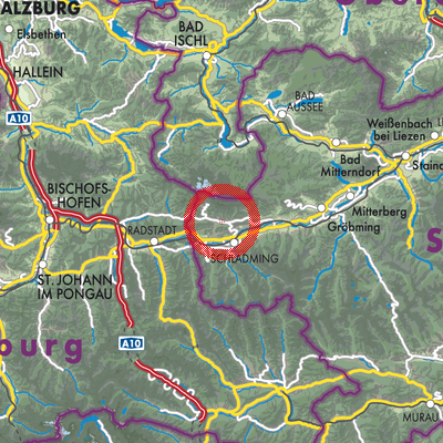 Landkarte Ramsau am Dachstein
