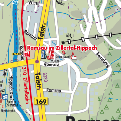 Stadtplan Ramsau im Zillertal