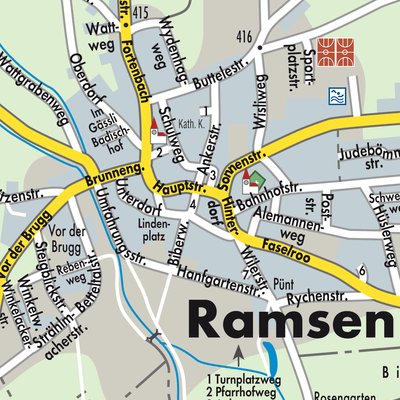 Stadtplan Ramsen