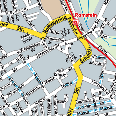 Stadtplan Ramstein-Miesenbach