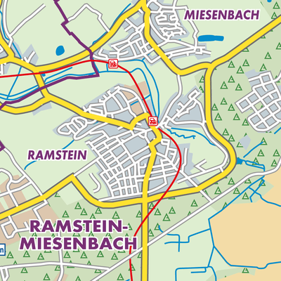 Ramstein-Miesenbach - Stadtpläne und Landkarten