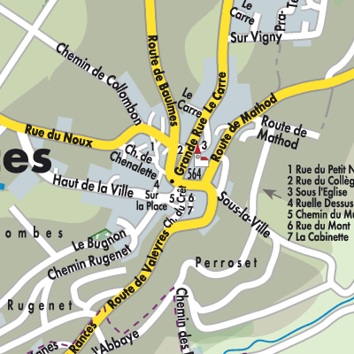 Stadtplan Rances