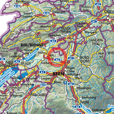 Landkarte Rapperswil (BE)