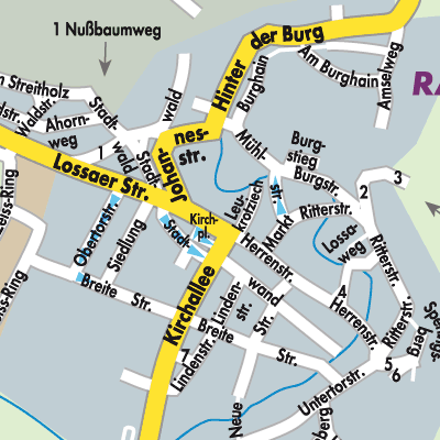 Stadtplan Rastenberg