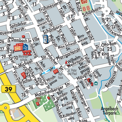 Stadtplan Rauenberg