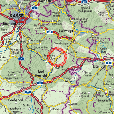 Landkarte Rautenhausen