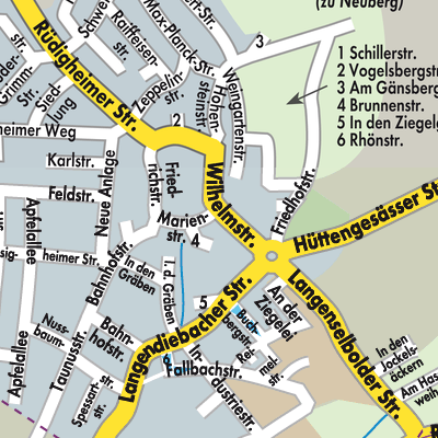 Stadtplan Ravolzhausen