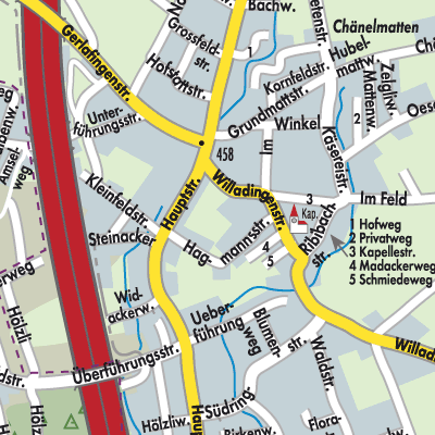 Stadtplan Recherswil