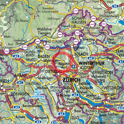 Landkarte Regensberg