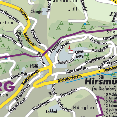 Stadtplan Regensberg