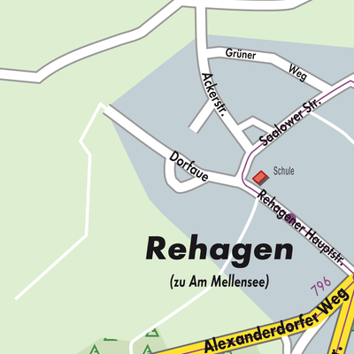 Stadtplan Rehagen