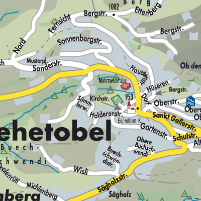 Stadtplan Rehetobel
