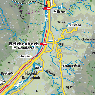 Übersichtsplan Reichenbach im Kandertal