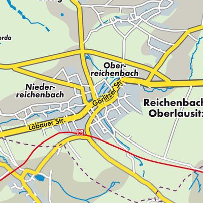 Übersichtsplan Reichenbach/Oberlausitz