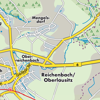 Übersichtsplan Reichenbach/O.L.
