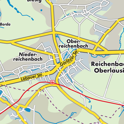 Übersichtsplan Reichenbach/Oberlausitz