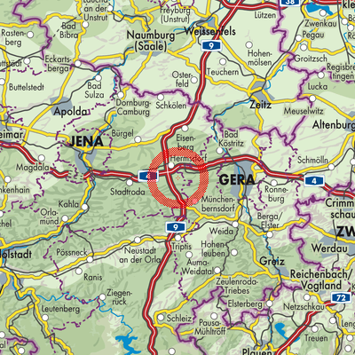 Landkarte Reichenbach