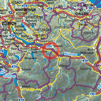 Landkarte Reichenburg