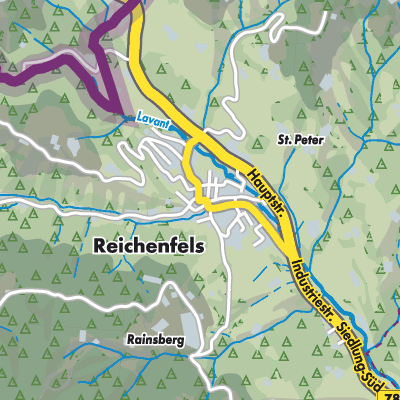 Reichenfels Stadtpläne und Landkarten